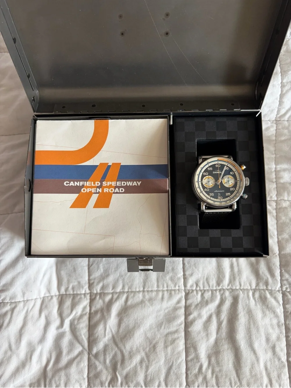 Shinola CANFIELD SPEEDWAY OPEN ROAD AUTOMATIC CHRONOGRAPH